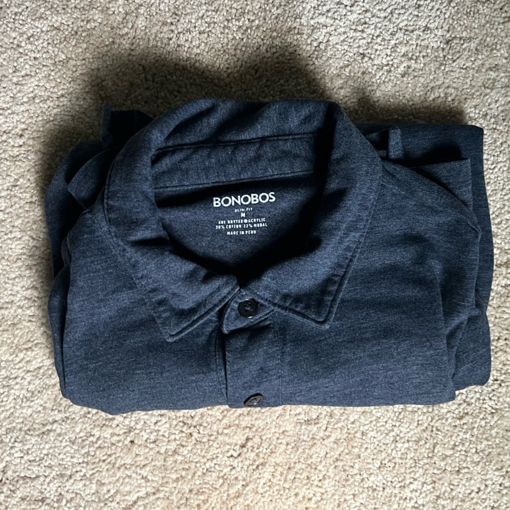 Bonobos slim fit polo - size medium- navy color.